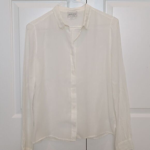 Giada Forte white cotton blouse - Picture 1 of 9